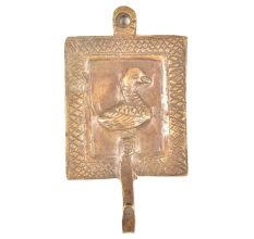 Brass Small Tribal Duck Framed Wall Hooks