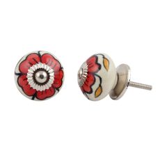 Red Flower Knob
