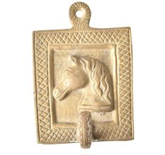 Brass Rugged Horse Face Wall Hooks