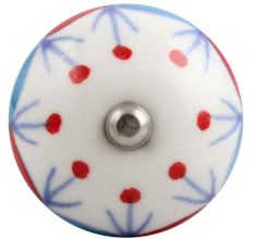 Blue And Red Design Ceramic Wine Stopper