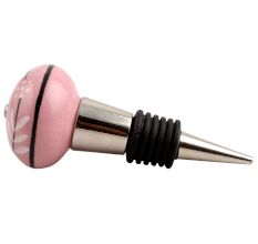 White Leaf Ceramic Wine Stopper