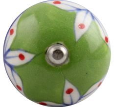 Pea Green Leaf Ceramic Wine Stopper