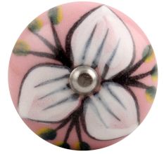 White And Green Flower Leaf Ceramic Wine Stopper