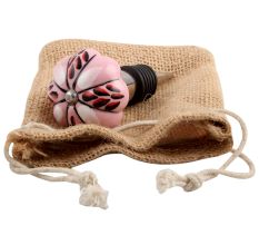 Red And Black Leaf Ceramic Wine Stopper