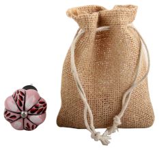 Red And Black Leaf Ceramic Wine Stopper