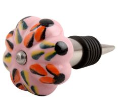 Mixed Color Leaf Ceramic Wine Stopper
