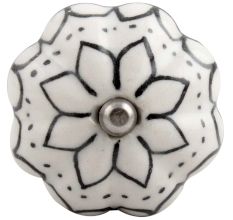 Black Lotus Ceramic Melon Wine Stopper