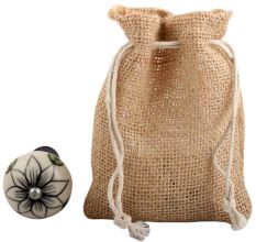 Black Flower Ceramic Wine Stopper