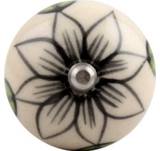 Black Flower Ceramic Wine Stopper