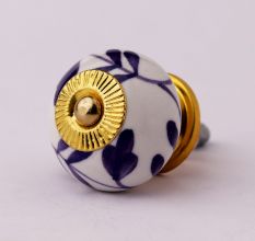 Purple Flower Knob