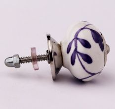 Purple Flower Knob