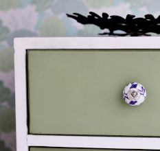 Purple Flower Knob