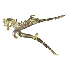 Brass Horse Beetle Nut Cutter with Engravings