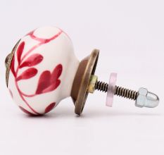 Red Flower Knob