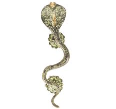 Brass Green Snake Pull Door Handle