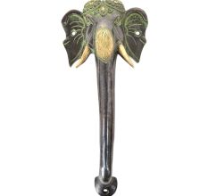 Ethnic Brass Tusker Ganesha Door Handle