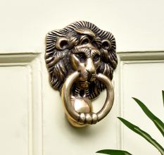 Brass Majestic Lion Door Knocker