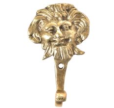 Solid Brass Lion Head Wall Hooks