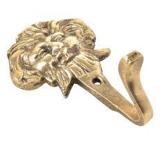 Solid Brass Lion Head Wall Hooks