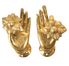 Brass Mudra Buddha Door Handle Pull (Set of 2 Piece)