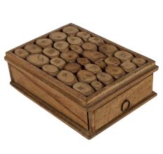 Single Rusted Wooden Drawer Pull