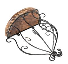 Wood And Wrought Iron Fancy Wall Bracket