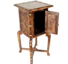 Wooden Hand Carved Side Table