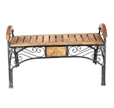 Wood & Iron Cum End Table Stool