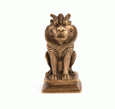 Brass  Tibetan Buddhist Temple Lion