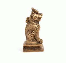 Brass  Tibetan Buddhist Temple Lion