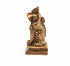 Brass  Tibetan Buddhist Temple Lion