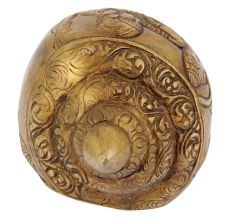 Blowing Brass Conch / Shankh Ram Sita Lakshman in Boat