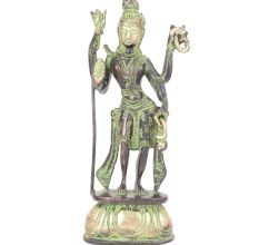 Brass Lord Neelkantha Carved Shiv Figurine