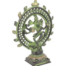 Brass Nataraja Statue with Patina