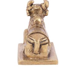 Brass Sitting Nandi Statue