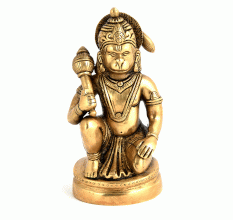 Brass Sitting Hanuman Ji
