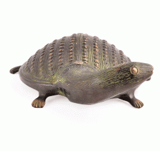 Brass Engraved Turtle Figurine