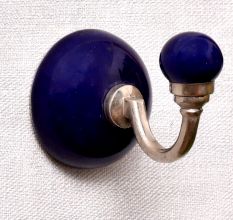Solid Navy Blue Wall Hooks