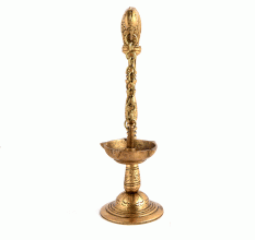 Brass Parrot Holding Hanging Oil Lamp