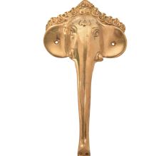 Brass Elephant Design Door Handle