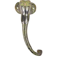 Patina Brass Trunk Ganesha Door Handle