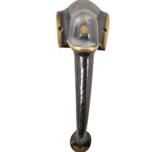 Elephant Head Figurine Brass Door Handle