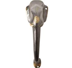Elephant Face Brass Hand Door Handle