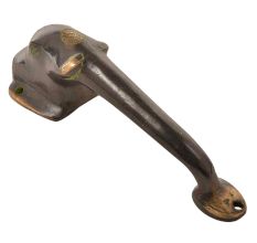 Elephant Face Brass Hand Door Handle