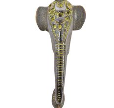 Brass Door Handle Elephant Face