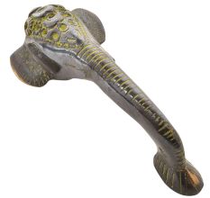 Brass Door Handle Elephant Face