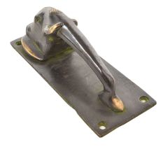 Entrance Elephant Face Brass Door Handle