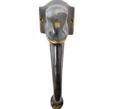 Door Handle Elephant Face Sculpture
