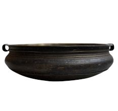 Bronze Urli Festival Cooking Vessel From South India -37 Inches