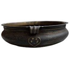 Bronze Urli Festival Cooking Vessel From South India -37 Inches